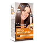 Kativa Brazilian Straightening Σετ Κερατίνης για Ισιωτική για Βαμμένα Μαλλιά με Σαμπουάν, Conditioner και Treatment 4τμχ