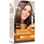 Kativa Brazilian Straightening Σετ Κερατίνης για Ισιωτική για Βαμμένα Μαλλιά με Σαμπουάν, Μάσκα και Conditioner 4τμχ